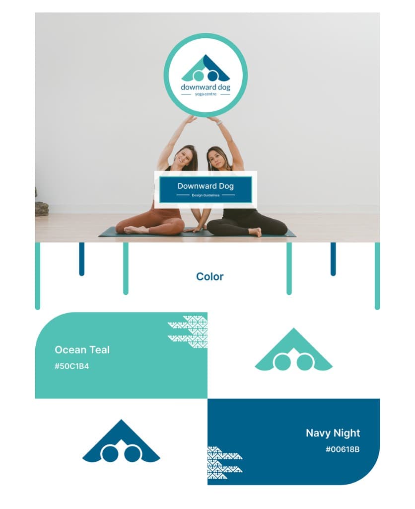 Downward Dog Yoga Centre - Design Guidelines, Color