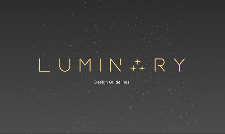 Luminary - Design Guidelines title