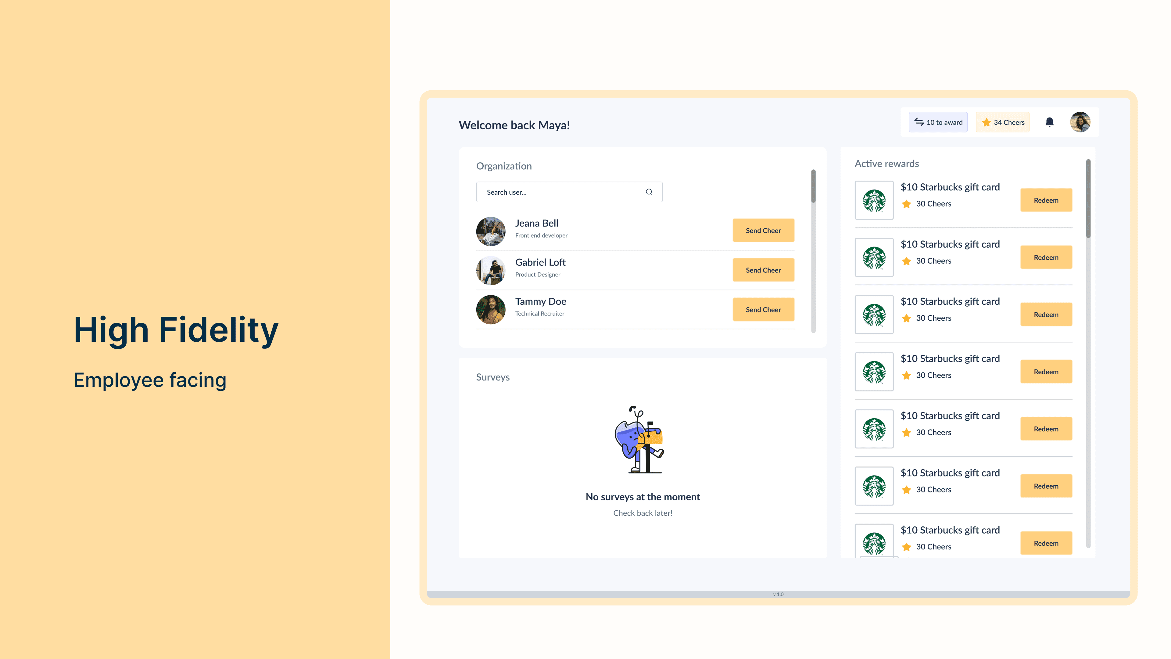 Introducing Cheer - Organizational reward system