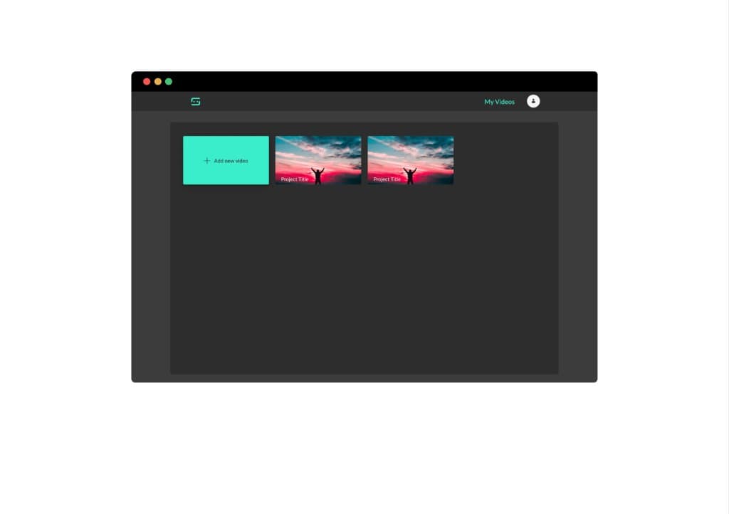 Subeo My Videos dashboard