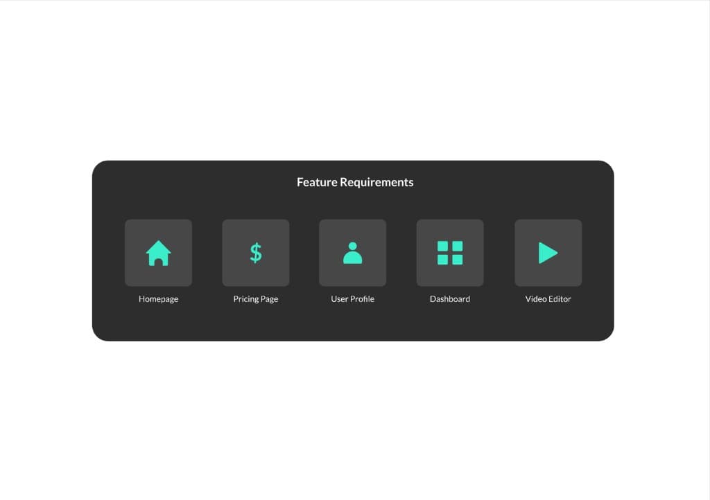 Feature Requirements - Homepage, Pricing Page, User Profile, Dashboard, Video Editor